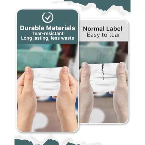 iEager 3" x 2" Thermal Labels, Rectangle Thermal Printer Stickers, Self-Adhesive Durable Sticker with Perforation Line, 500 Labels/Roll, White