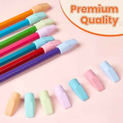 120 Pack Erasers for Kids, Sooez Pencil Top Erasers, Eraser Caps, Cap Toppers Small Cute Drawing Erasers, Classroom Must Have for Teacher & Student, Back to School Supplies