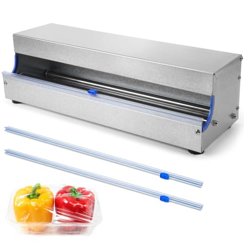 18 Inch Stainless Steel Plastic Wrap Dispenser with Slide Cutter