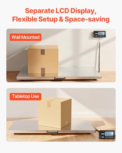 VEVOR 660LBS Digital Shipping Scale, High Accuracy Postal Luggage Weighing
