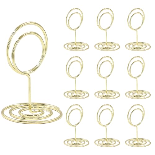 10 Pcs Gold Table Number Holders for Weddings and Events