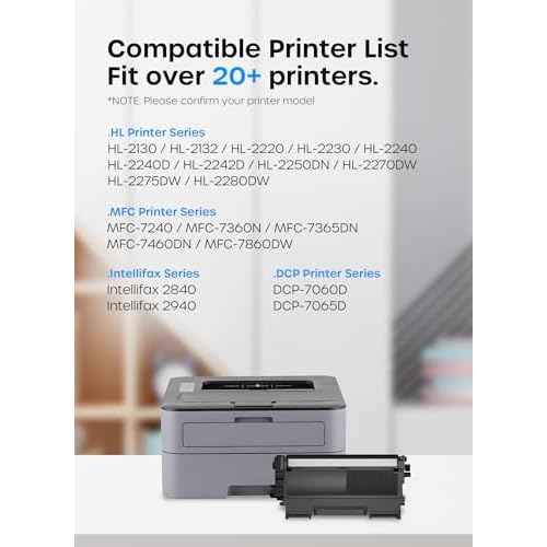 TN450 Toner Cartridge for Brother TN-450 TN 450 Compatible with HL-2280DW HL-2270DW Printers(2 Pack, Black)