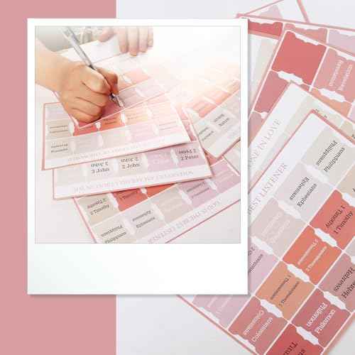 90Pcs Bible Tabs for Women, Pink Bible Bookmarks Index Tabs Cute Laminated Large Print Study Supplies Guide Kit, Small Baptism Christian Gifts for Men Boys Beginner Easy to Read