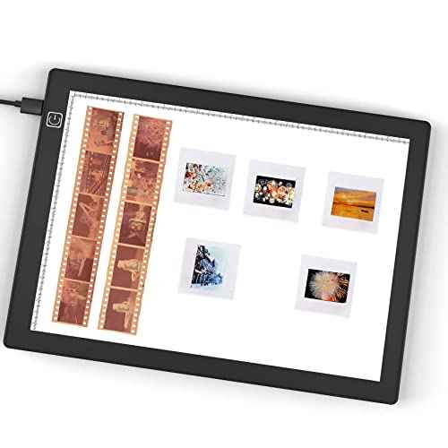 Slide Viewer Light Box 5600K 12¡±x8¡± Ultra-Thin Adjustable Brightness Backlight for Slides and Film Negative Scanning