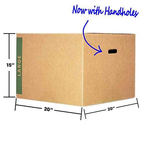 Large Moving Boxes Pack of 12 with Handles? 20" x20" x15" ? Cheap Cheap Moving Boxes.