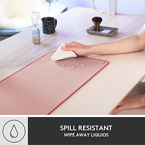 Logitech Studio Series Large Desk Mat 28x12 Inches - Darker Rose Rubber