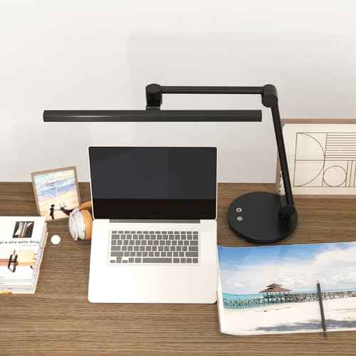 ArchDesk 18.9¡¯ Desk Lamp: Dim, Warm~Cool White Adjustable, Anti-Glare, Sensor, 10W LED, Eye Protection, Foldable, Perfect for Painting, Design, Work, Study, Reading & Office (Black)