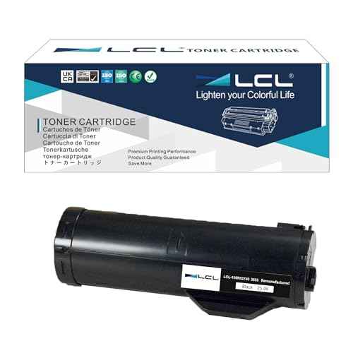 LCL Remanufactured Toner Cartridge Replacement for Xerox 106R02738 106R02740 106R2738 106R2740 3655 25900 Pages WorkCentre 3655i 3655S 3655I/X (1-Pack Black)