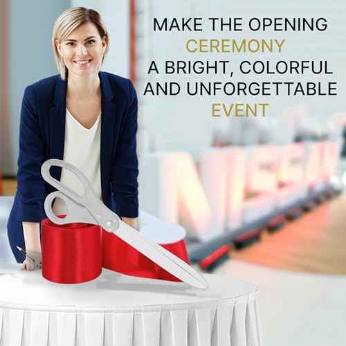 25" Giant Ribbon Cutting Scissors ? Extra Large Grand Opening Ribbon Cutting Ceremony Scissors Heavy Duty Metal Construction for Grand Openings Inaugurations Ceremonies & Special Events