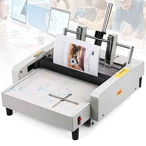 CGOLDENWALL Booklet Maker A3 Paper Folder Stapler Machine, MAX 11.7"¡¿16.5" Book Binding Folding Saddle Stitch, for Factory School Home Church, Brochures Manuals Invitations
