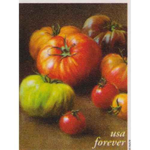 USPS Fruits & Vegetables (Book of 20) (Plums, Cherry Tomatoes, Carrots, Lemons, Blueberries, Red and Green Grapes, Lettuce, Strawberries, Eggplants, Figs) Postage Forever Stamps 2020 Scott #5484-5493