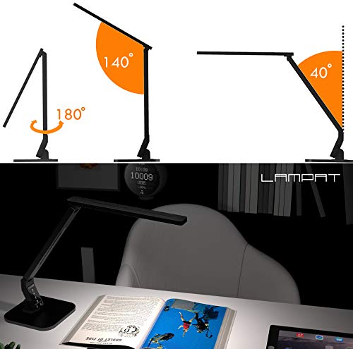 Dimmable LED Desk Lamp with USB Charging, 4 Modes, Touch Control, Bedside Light