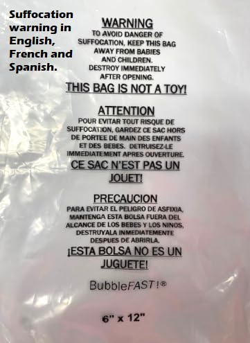 Self-Seal Clear Poly Bags 6x12 Inches, 1.5 Mil, Pack of 100 - US Made