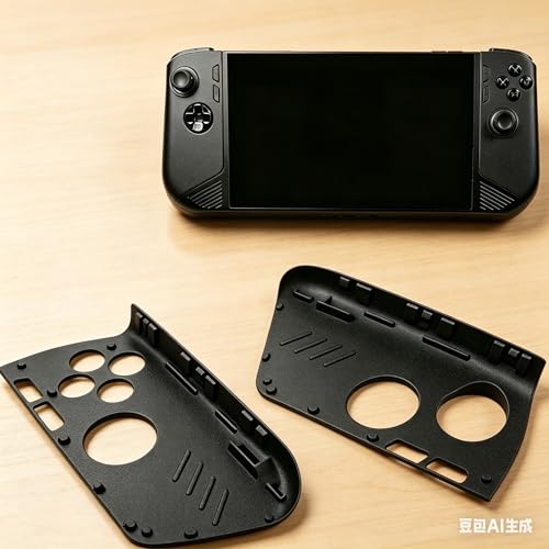 Black 3D Printed Replacement Grip Faceplate for MSI Claw 8Ai+ Console
