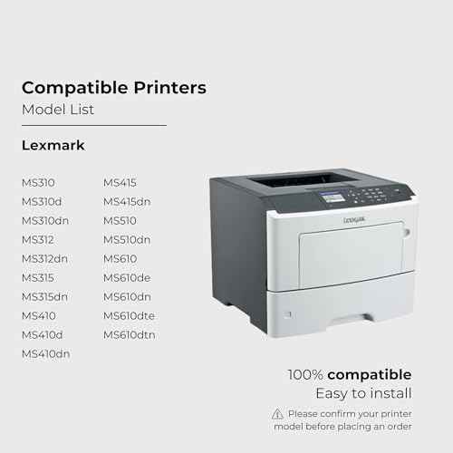 Do it Wiser Lexmark 501H High Yield Remanufactured Toner Cartridge for MS310, MS312, MS315, MS410, MS415, MS510, MS610 Laser Printer [5,000 Pages]