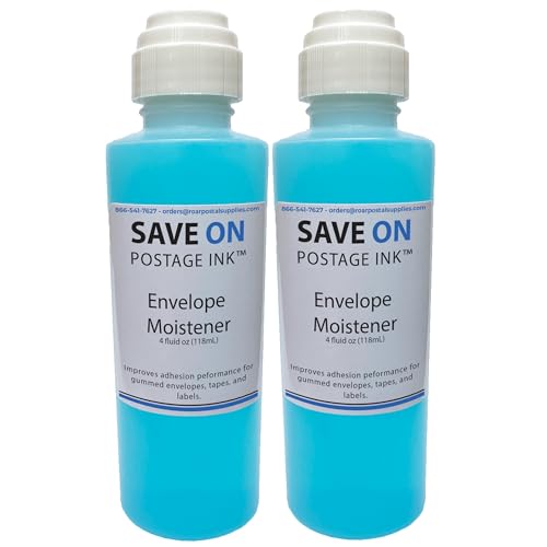 Envelope Moistener 2 Pack - Non-Adhesive Solution with Precision Applicator for Reliable Sealing