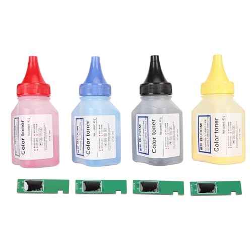 Toner Refill Kit, 4-Pack Color Cartridge Set with Chips, Compatible with 215A 215X Printer Series, High Yield 2300 Pages, PVC PCB Material