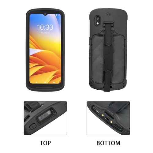 TC15 Protective Case with Handstrap for Zebra TC15 Barcode Scanner Handheld Mobile Computer, Rugged Bumper Cover