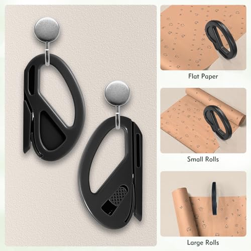 CNTVO 3-Pack Gift Wrapping Cutter with 10 Blades - Safe Holiday & Craft Tool
