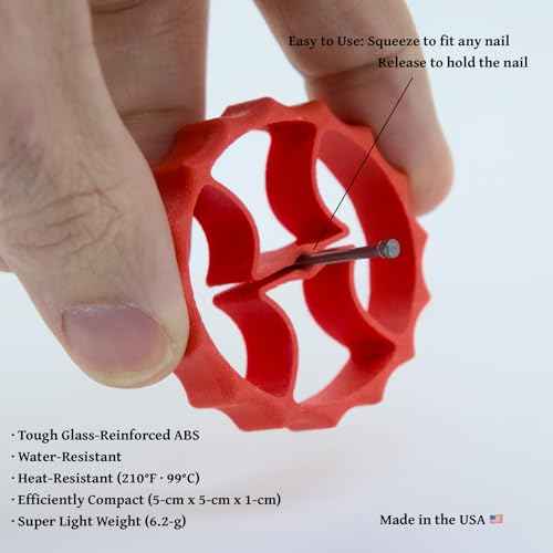 3NTERPRISE | Nail Holder & Guide (2-Pack) for Safe and Accurate Hammering ? Prevents Finger Injuries, Ensures Correct Nail Orientation ? Ideal for Carpentry, DIY, and Construction Projects