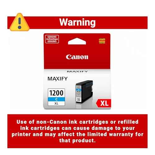 Canon PGI-1200XL Genuine Cyan Ink Tank, Compatible with MB2120, MB2720, B2020, and MB2320 (Optional) Printers