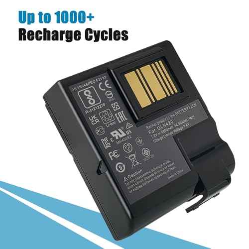 QLN420 Battery Compatible with Zebra ZQ630 ZQ63-AUWA000-00 ZQ63-ACFAC10-00 P1040687 P1089760-002 P1050667-016 BTRY-MPP-68MA1-01 P1049729 Printer 48.96WH 7.2V