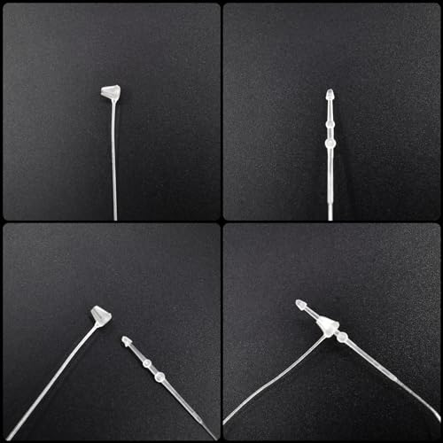 3 Inch 2000Pcs Plastic Hang Tag Snap Locks for Retail – Transparent Fasteners