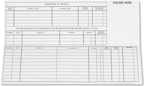 EGPChecks 5-Register Pack for Traveller Checks, 80 Entries per Register