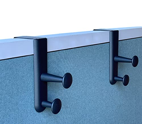 Tetra-Teknica Cubicle Wall Garment Hanger 2-Pack for Office Partitions