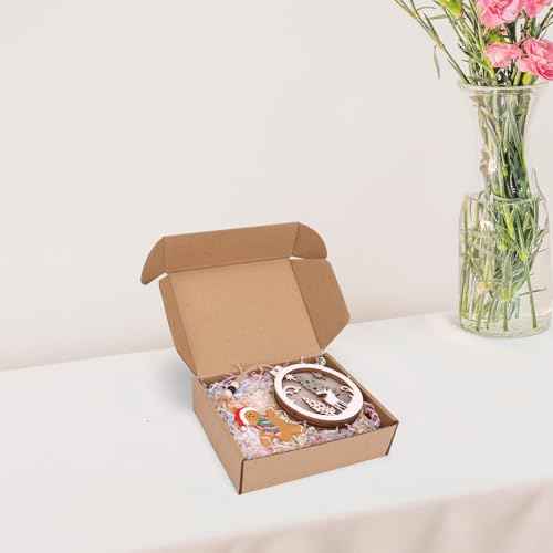 7x5x2 Shipping Boxes Set of 6, Small Cardboard Boxes for Packaging, Brown Mailing Boxes for Small Business
