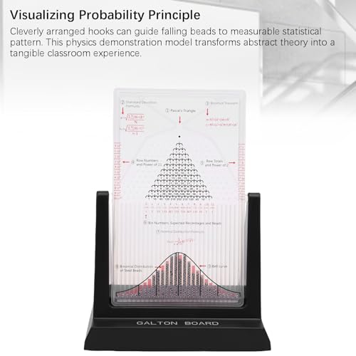 Walfront Galton Board Probability Demonstrator with 2800 Steel Beads – Normal Distribution Teaching Aid