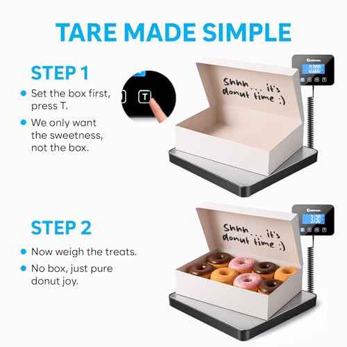 Shipping Scale for Small Business - 440 lbs/0.35oz - High Accurate Digital Postal Scale with Hold/Tare Function - Perfect for Packages, Luggage, Home Use - Battery & Cable Included