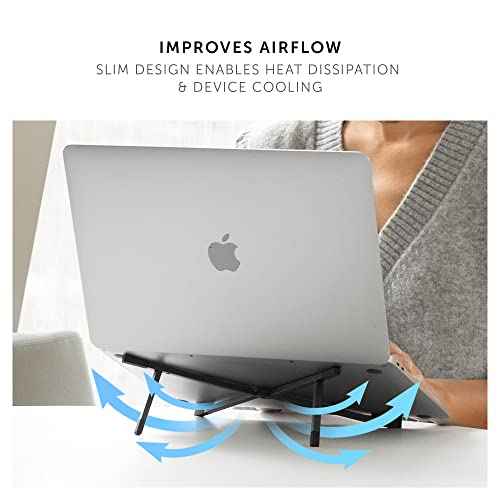 Native Union Fold Laptop Stand ? Ultra-Slim Foldable & Portable Laptop Stand ? Ergonomic & Optimized Viewing Angle ? for 13 to 16 Inch MacBooks & Laptops, 10 to 16 Inch iPads & Tablets (Black)