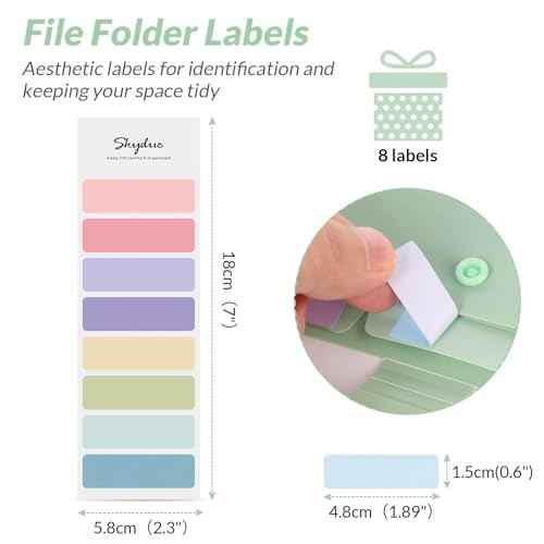 SKYDUE Expanding File Folder with 5 Pockets, Aesthetic Accordion File Organizer, Portable Document Paper Bill Receipt Organizer, School Office Supplies, Letter/A4 Size, (1, Pea Green)