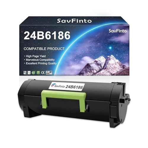 24B6186 High Yield Compatible Toner Cartridge Replacement for Lexmark M3150 XM3150 XM3150H Laser Printer (16,000 Pages, Black, 1-Pack)