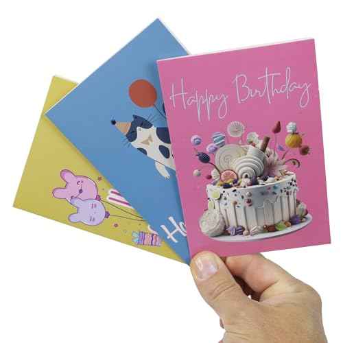 Dessie 120 Unique Happy Birthday Card Assortment 4x6 - Bulk Birthday Cards with Envelopes, Message Inside, Box & Gold Seals ? Assorted Birthday Cards Multipack for Employees Men Women