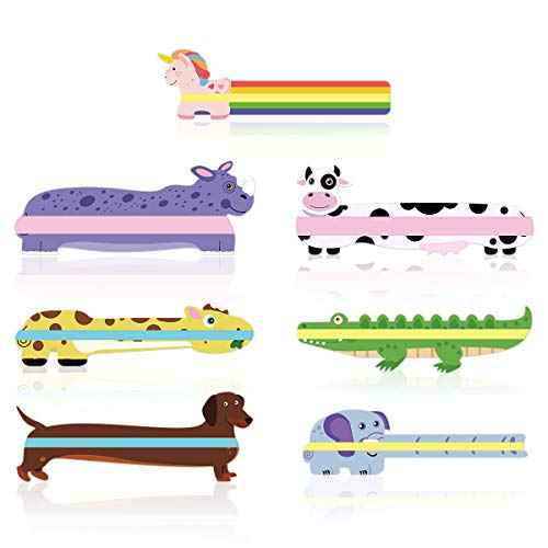 Guided Reading Strips, Animal Highlight Bookmarks Help with Reduce Visual Stress - Reading Tracking Rulers for Children, Teachers, and Dyslexics People (Animal)
