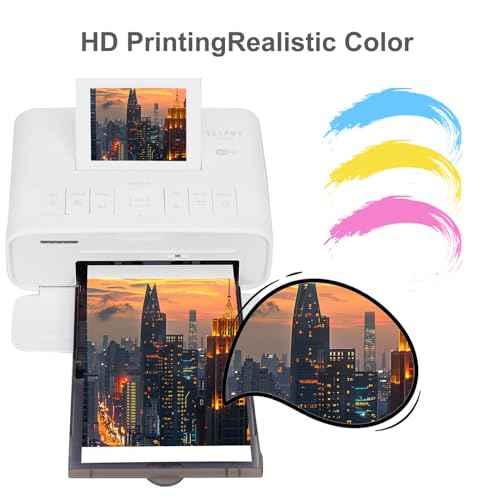 Compatible with Canon Selphy Series Ink and Paper, KP-108IN 3 Color Ink Cassette and 108 Sheets 4 x 6 Paper Glossy(100mm x148 mm) for Selphy CP1500 CP1300 CP1200 CP1000 CP910 CP900 CP810