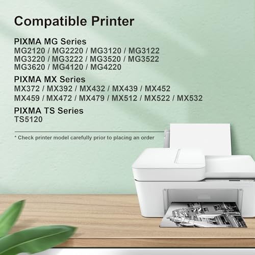 PG-240 XL 240XL Black Ink Cartridge Replacement for Canon 240XL Ink Cartridge - Works with Canon PIXMA MG3620, MG2120, MG3120, MG4120, MG2220, MG3220, MG3520, MX472, TS5120 Printers (Black, 2 Pack)