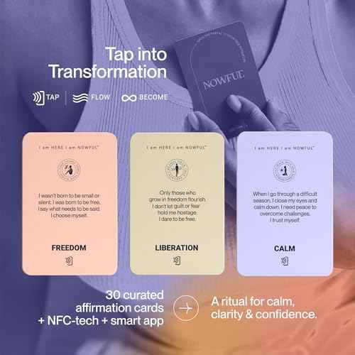 Smart Affirmation Cards ? Daily Mindfulness, Motivation & Self Care Deck with Phone Tap App for Personalized Guidance, Emotional Clarity & Positive Rituals