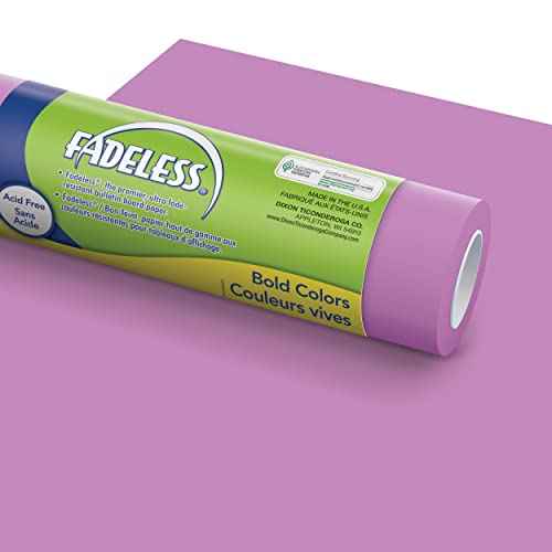 Fadeless Bulletin Board Paper, Fade-Resistant Paper for Classroom Decor, 47.25¡± x 50¡¯, Brite Purple, 1 Roll