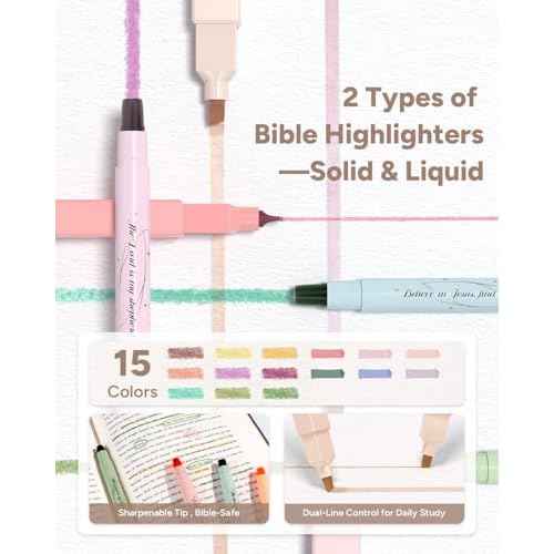 WEMATE 76 PCS Bible Study Supplies with Bible Case, 15 No Bleed Bible Highlighters and Pens, Washi Tape, Transparent Sticky Notes, Prayer Cards, Annotation Journaling Kit Christian Gift for Women