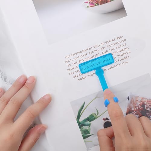 Colorful Reading Guide Strips with Finger Rings for Dyslexia & Reading Assistance