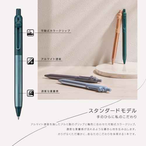 ߲×Ôæçù¶ uniball ZENTO Flow Model Rollerball Pen, Anodized Aluminum Grip, Fine 0.5mm, Water-Based Black Ink, Ultra-Smooth with Reduced Friction, Hematite, UBNZF05.43