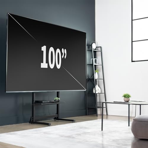 VIVO Universal TV Stand 55-100 inch with Storage Shelves, Heavy-Duty Steel