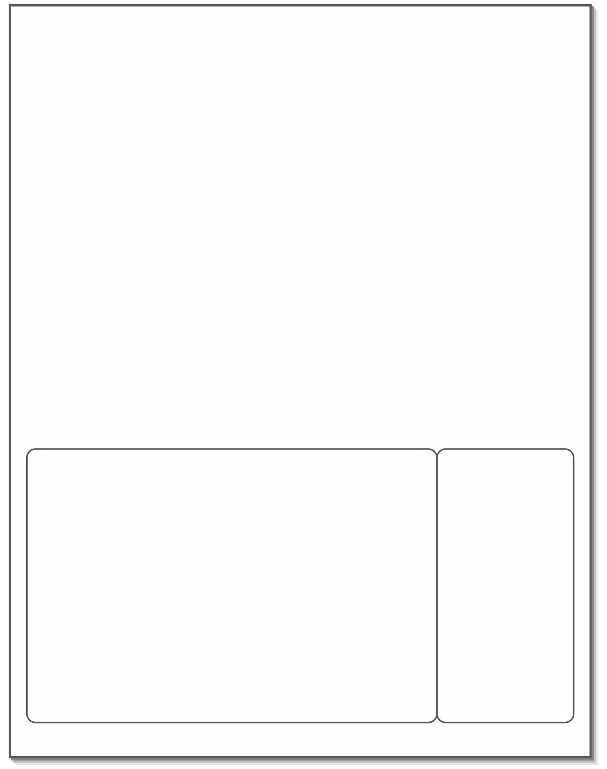 Next Day Labels - Integrated Laser Form with Label Combination (6x4 & 2x4 | on Bottom | Case of 1500)