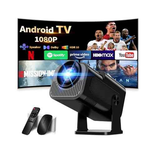 [Projector 2026 Upgraded] Mini Projector Support 4K 1080P Auto Keystone 270¡ÆRotatable with WiFi 6 and Bluetooth 5.2 Projector Portable Compatibile with HDMI/TV Stick/Memory Stick/Laptop,Black