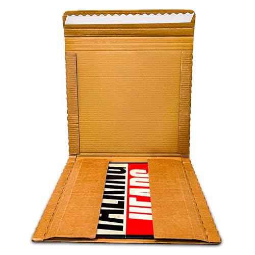 Vinyl Record Shipping Boxes with Fragile Stickers, LP Mailers 12 inch, Vinyl Record Mailer Hold 1-8 Records, LP Shipping Box 10-Pack, Record Album Mailers.