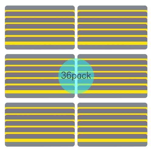 36 Pieces Guided Reading Strips Colored Yellow Overlay Highlight Bookmarks Reading Strips Help with Dyslexia for Crystal Children and Teacher Supply