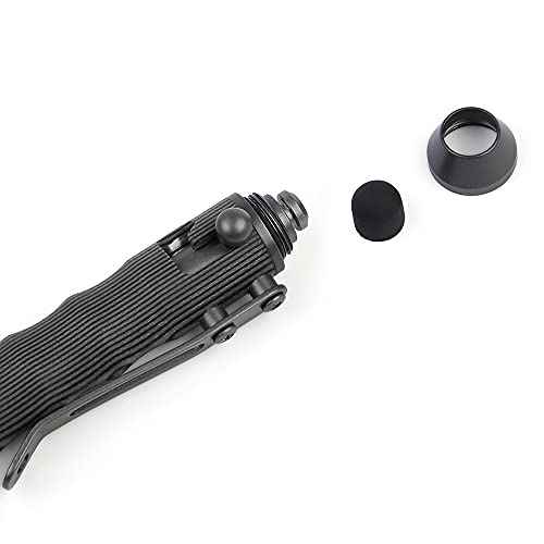 Cool Hand 4.5'' EDC Ballpoint Ink Refillable Bolt Action Tactical Pens Stylus for Touch Screen, Ergonomic Grip, Hold in Texture with Finger Grooves